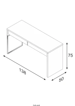 Garnero Arredamenti Scrivanie Per Ragazzi|Scrivanie Ufficio-Scrivania 138x50cm ufficio salvaspazio moderna bianco opaco Sense
