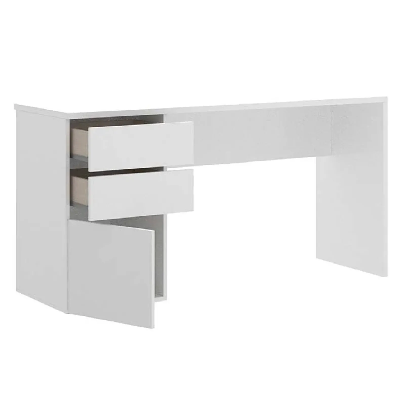 Garnero Arredamenti Scrivanie Per Ragazzi|Toeletta Trucco-Scrivania 139x60cm ufficio salvaspazio moderna bianco Virgil