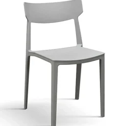 Garnero Arredamenti Sedie Da Giardino-Sedia da giardino esterno bar dehors impilabile polipropilene Hans Grigio