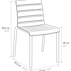 Garnero Arredamenti Sedie Da Giardino-Sedia da giardino esterno bar dehors impilabile in polipropilene Cesca Beige