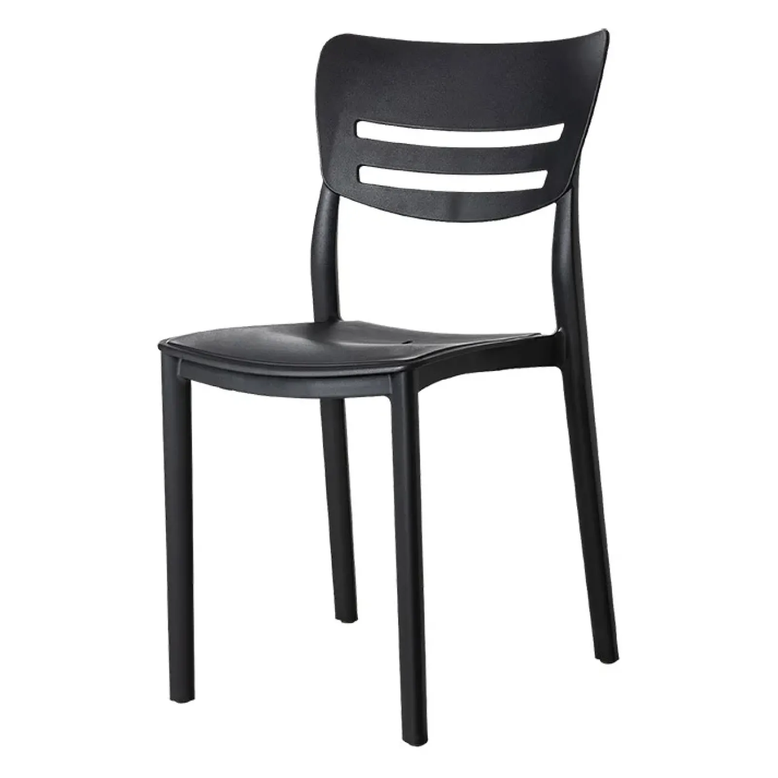 Garnero Arredamenti Sedie Da Giardino-Sedia da giardino esterno bar dehors impilabile polipropilene antracite Greta Grigio