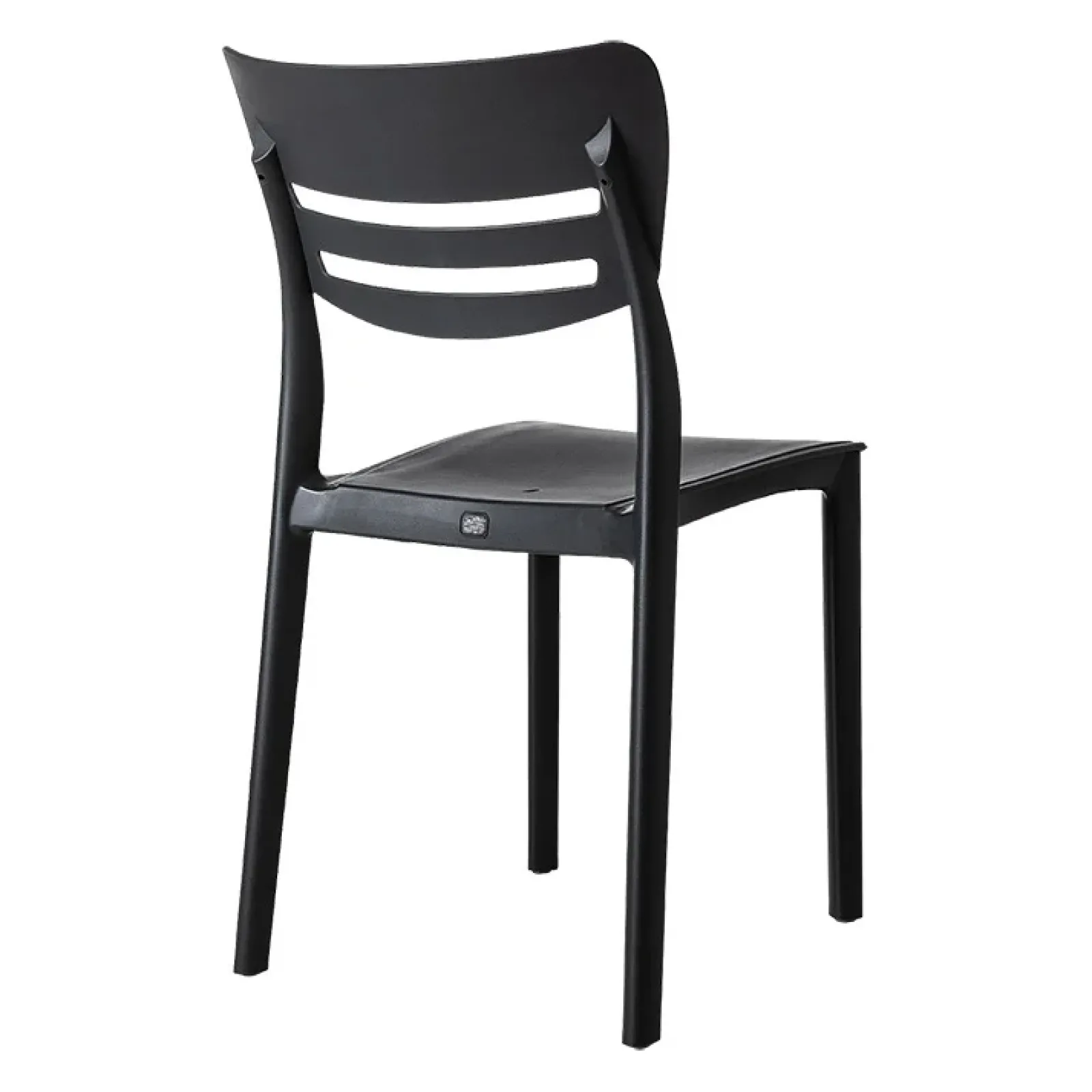 Garnero Arredamenti Sedie Da Giardino-Sedia da giardino esterno bar dehors impilabile polipropilene antracite Greta Grigio