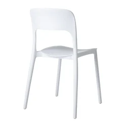 Garnero Arredamenti Sedie Da Giardino-Sedia da giardino esterno bar dehors impilabile polipropilene bianca Halyard Bianco