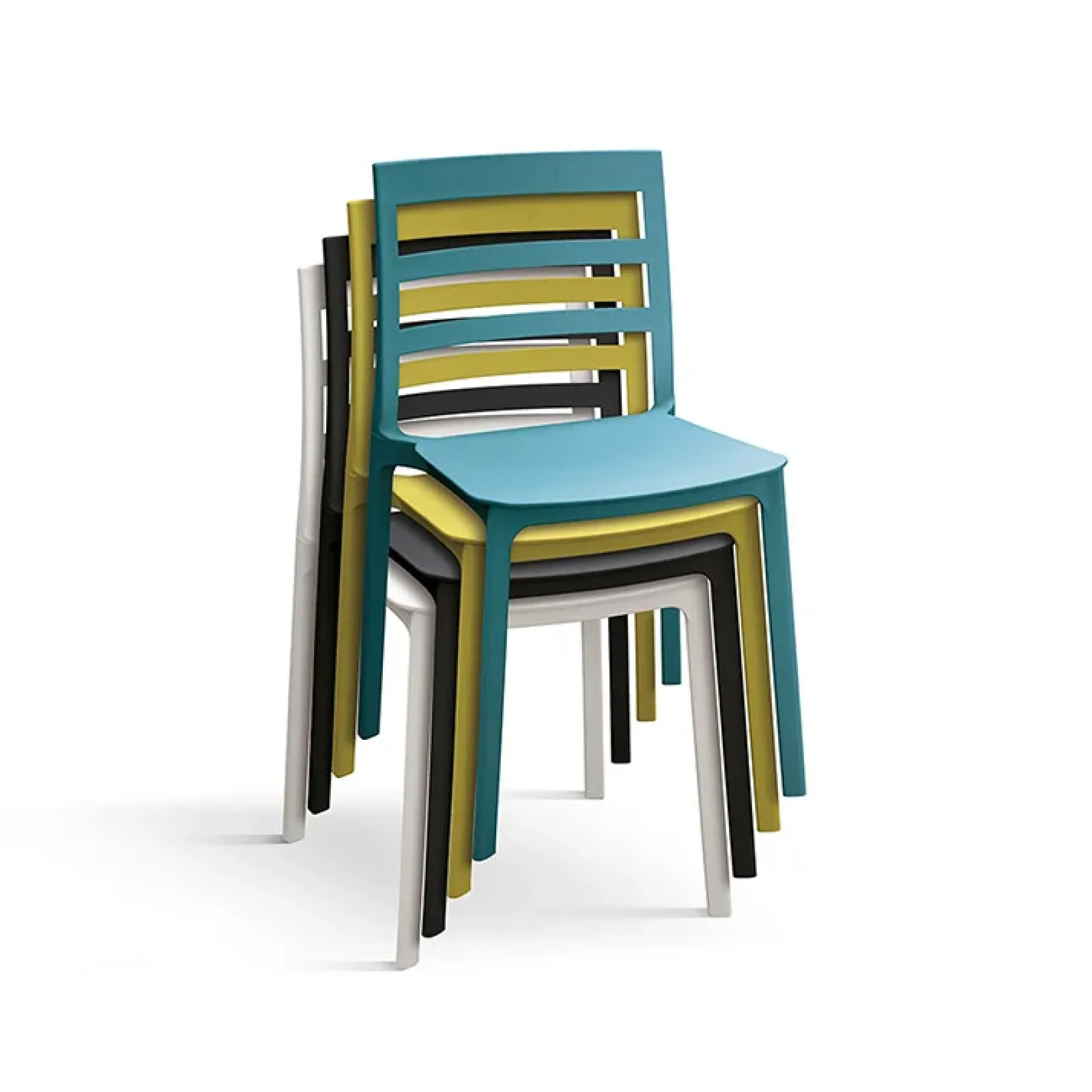 Garnero Arredamenti Sedie Da Giardino-Sedia da giardino esterno bar dehors impilabile polipropilene Nature Giallo