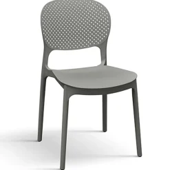 Garnero Arredamenti Sedie Da Giardino-Sedia da giardino esterno bar dehors impilabile in polipropilene Elbow Grigio