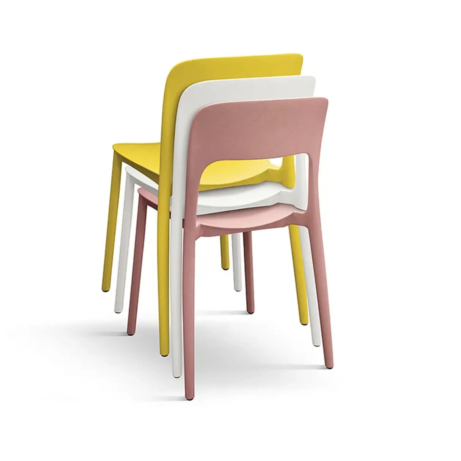 Garnero Arredamenti Sedie Da Giardino-Sedia da giardino esterno bar dehors impilabile polipropilene gialla Halyard Giallo