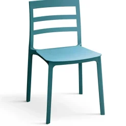 Garnero Arredamenti Sedie Da Giardino-Sedia da giardino esterno bar dehors impilabile polipropilene Nature Blu