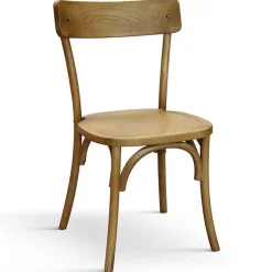 Garnero Arredamenti Sedie In Legno-Sedia da pranzo classica in legno naturale Curzio Rovere