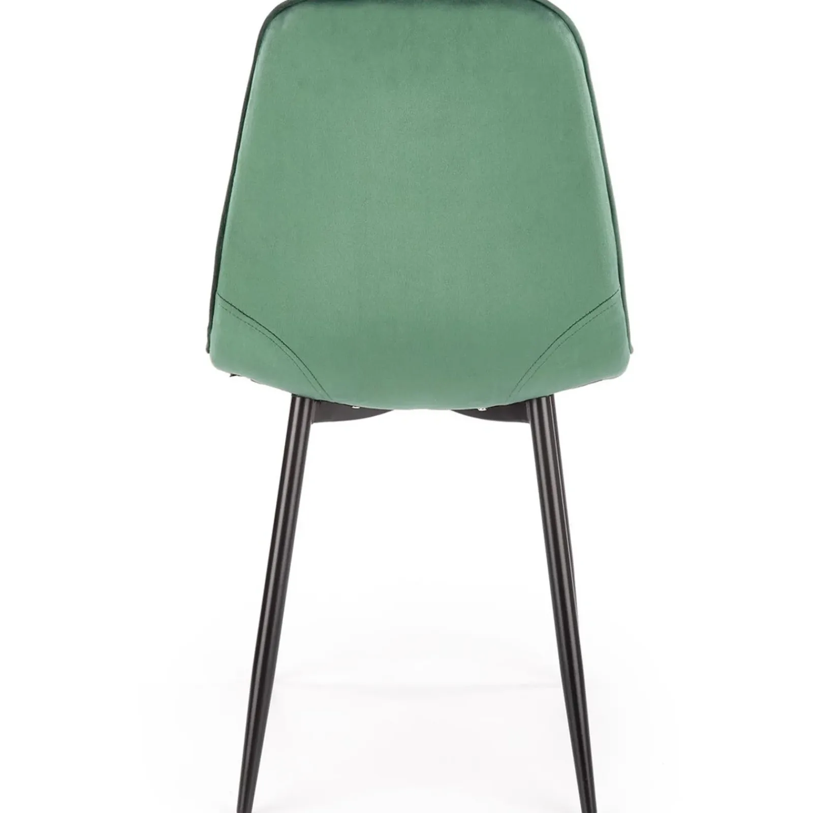 Garnero Arredamenti Sedie In Tessuto-Sedia da pranzo imbottita in velluto verde Amos