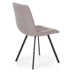 Garnero Arredamenti Sedie In Tessuto-Sedia da pranzo imbottita in tessuto nero  Kristen Grigio
