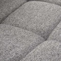 Garnero Arredamenti Sedie In Tessuto-Sedia da pranzo imbottita in tessuto nero  Kristen Grigio