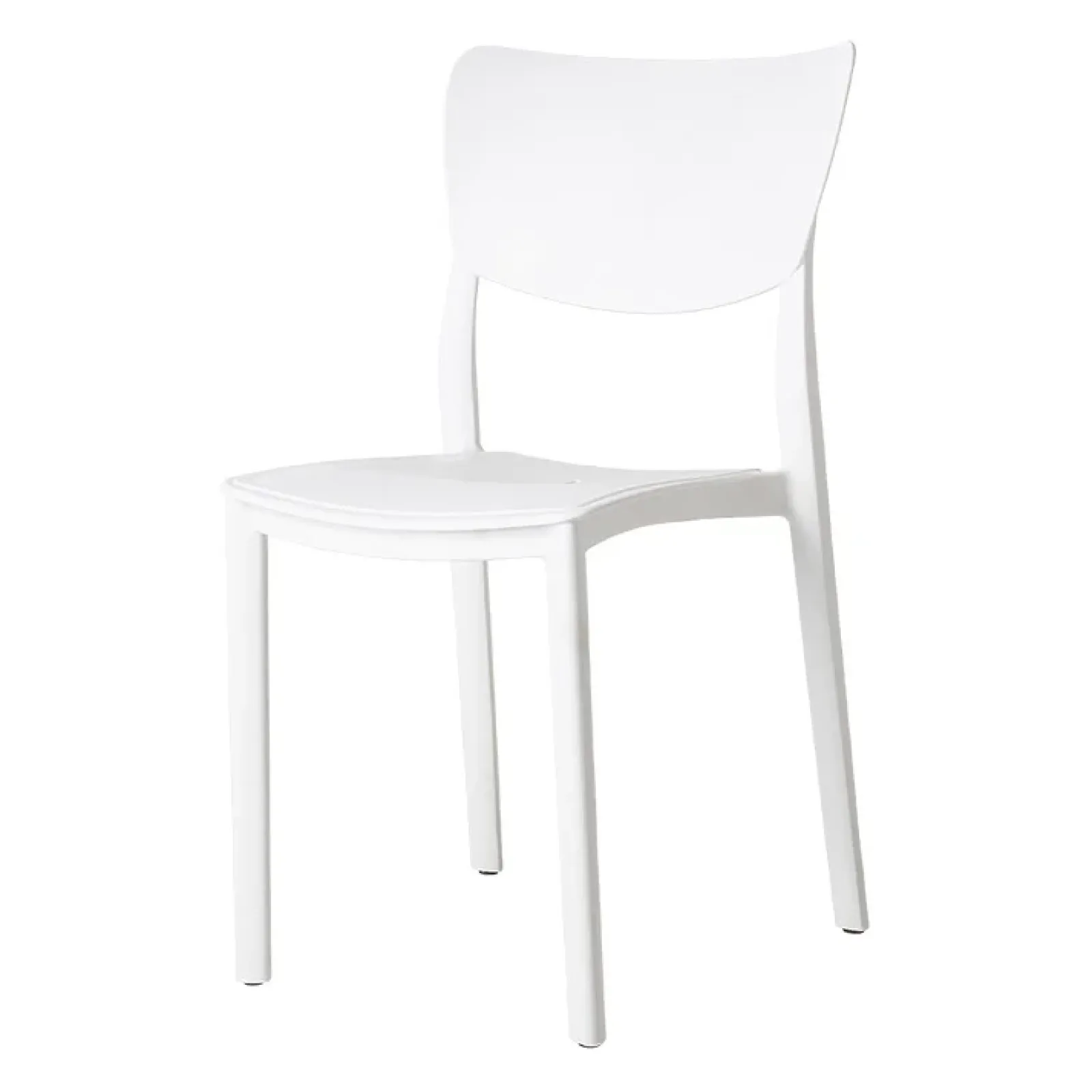 Garnero Arredamenti Sedie Polipropilene-Sedia da pranzo impilabile polipropilene Tania Bianco