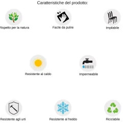 Garnero Arredamenti Sedie Polipropilene-Sedia da pranzo impilabile moderna polipropilene Greta Nero