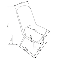 Garnero Arredamenti Sedie Imbottite Ecopelle-Sedia da pranzo in ecopelle beige rovere miele Romea Beige - Rovere