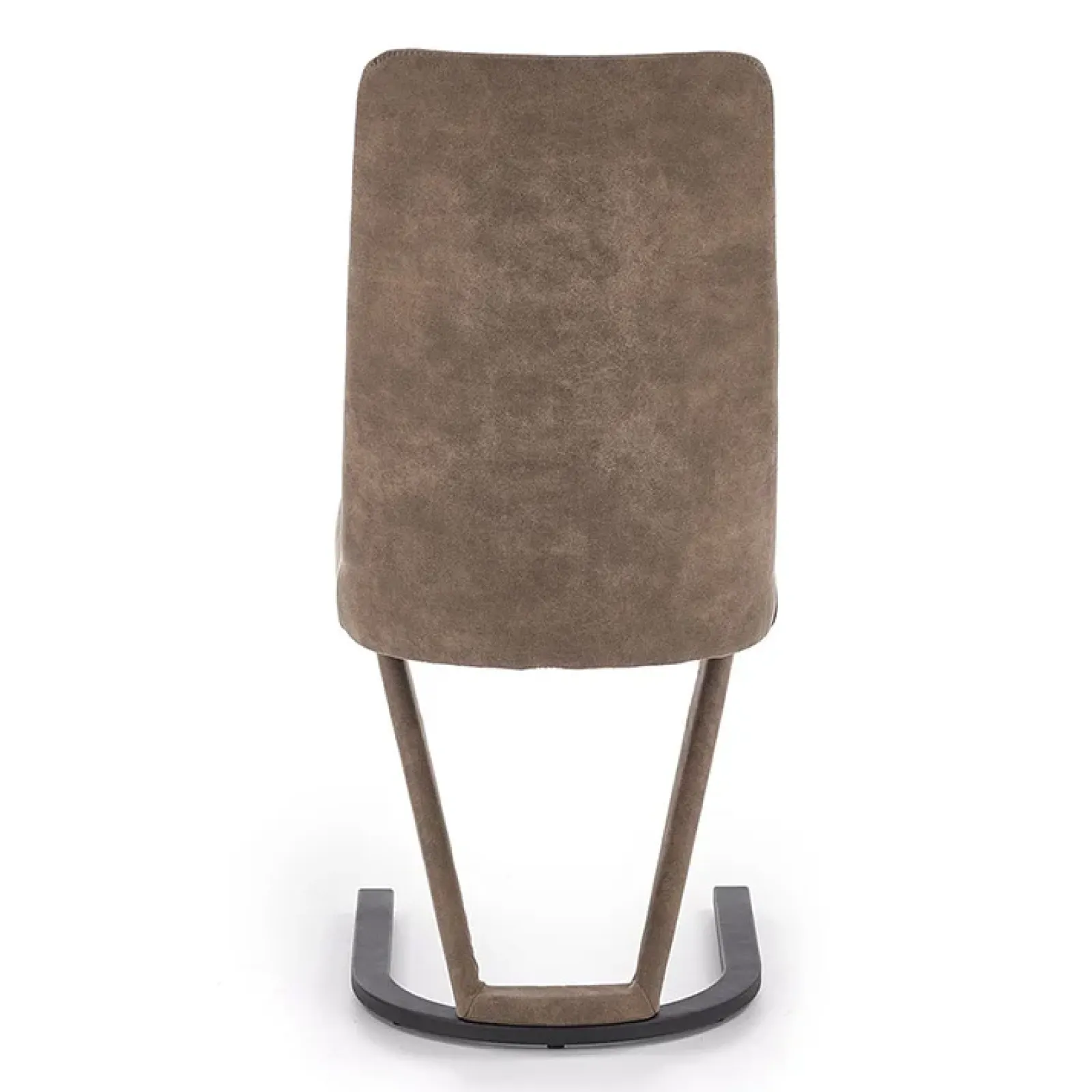 Garnero Arredamenti Sedie Imbottite Ecopelle-Sedia da pranzo in ecopelle design moderno marrone Moka