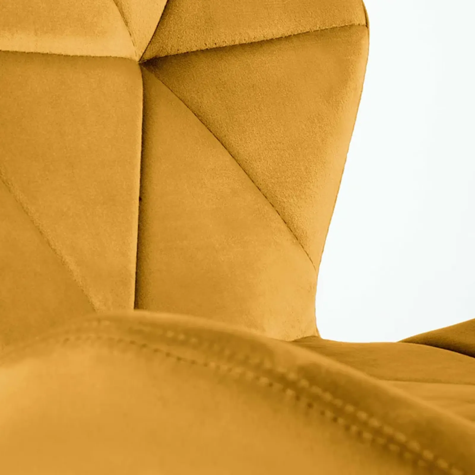 Garnero Arredamenti Sedie In Tessuto-Sedia da pranzo in tessuto moderna nero Cotton Senape