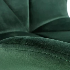 Garnero Arredamenti Sedie In Tessuto-Sedia da pranzo in tessuto moderna scuro nero Cotton Verde