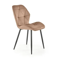 Garnero Arredamenti Sedie In Tessuto-Sedia da pranzo in tessuto moderna nero Cotton Beige