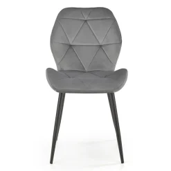 Garnero Arredamenti Sedie In Tessuto-Sedia da pranzo in tessuto moderna nero Cotton Grigio