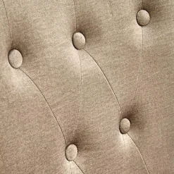 Garnero Arredamenti Sedie In Tessuto-Sedia da pranzo in velluto rovere chiaro Vaduz Beige