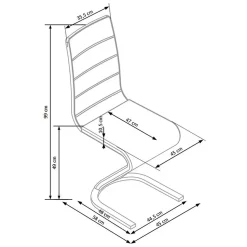 Garnero Arredamenti Sedie Imbottite Ecopelle-Sedia da pranzo moderna in ecopelle nero bianco gamba in acciaio Elina