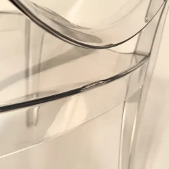 Garnero Arredamenti Sedie Trasparenti E Plexiglass|Sedie Polipropilene-Sedia da pranzo policarbonato trasparente impilabile Diva