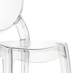 Garnero Arredamenti Sedie Da Giardino|Sedie Trasparenti E Plexiglass-Sedia da pranzo policarbonato trasparente impilabile Elisabeth Gihome®