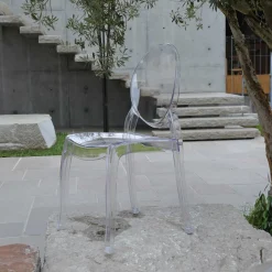Garnero Arredamenti Sedie Da Giardino|Sedie Trasparenti E Plexiglass-Sedia da pranzo policarbonato trasparente impilabile Elisabeth Gihome®
