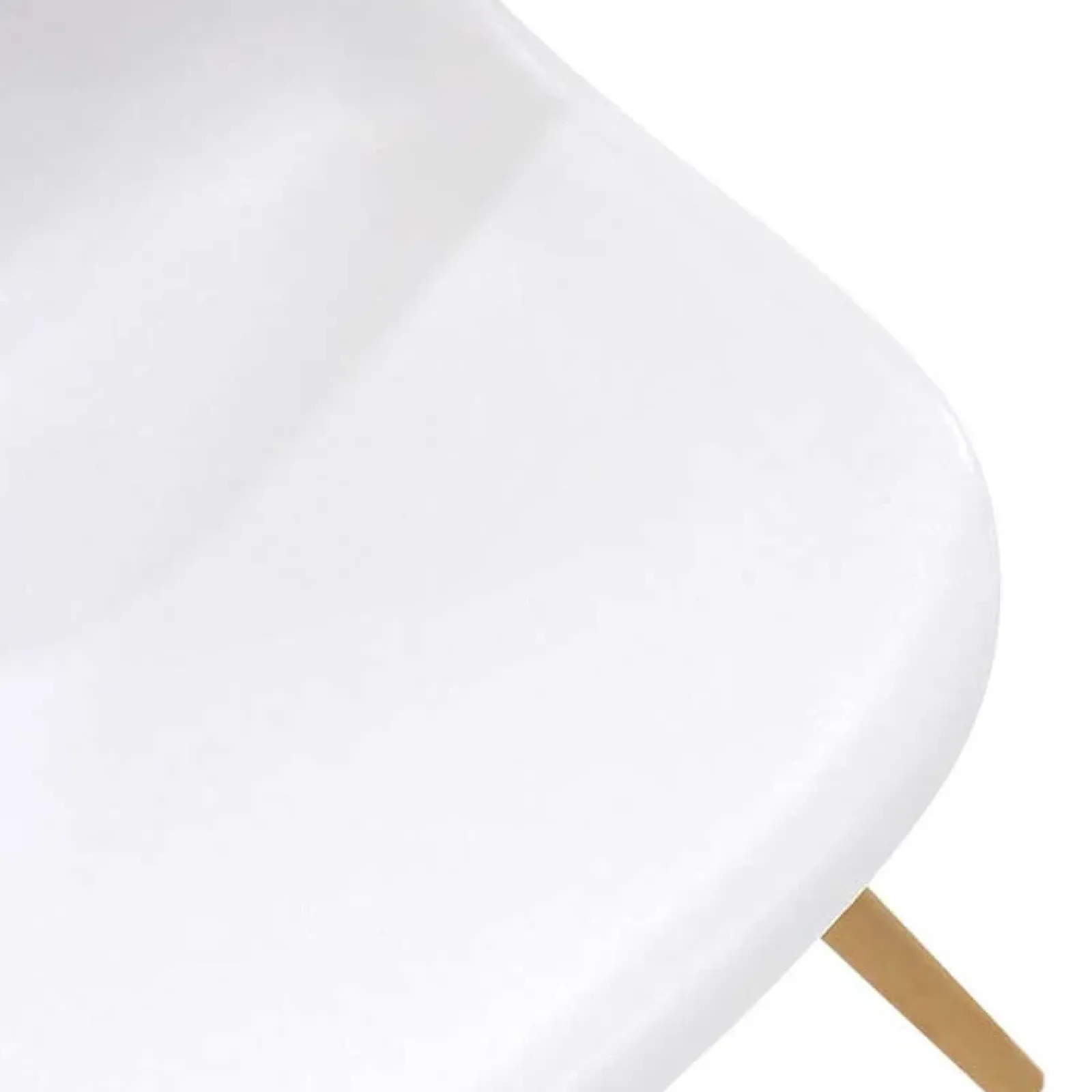 Garnero Arredamenti Sedie Polipropilene-Sedia da pranzo stile scandinavo in polipropilene gambe legno Efesto Bianco