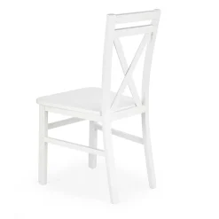 Garnero Arredamenti Sedie In Legno-Sedia da pranzo stile shabby Janet Bianco