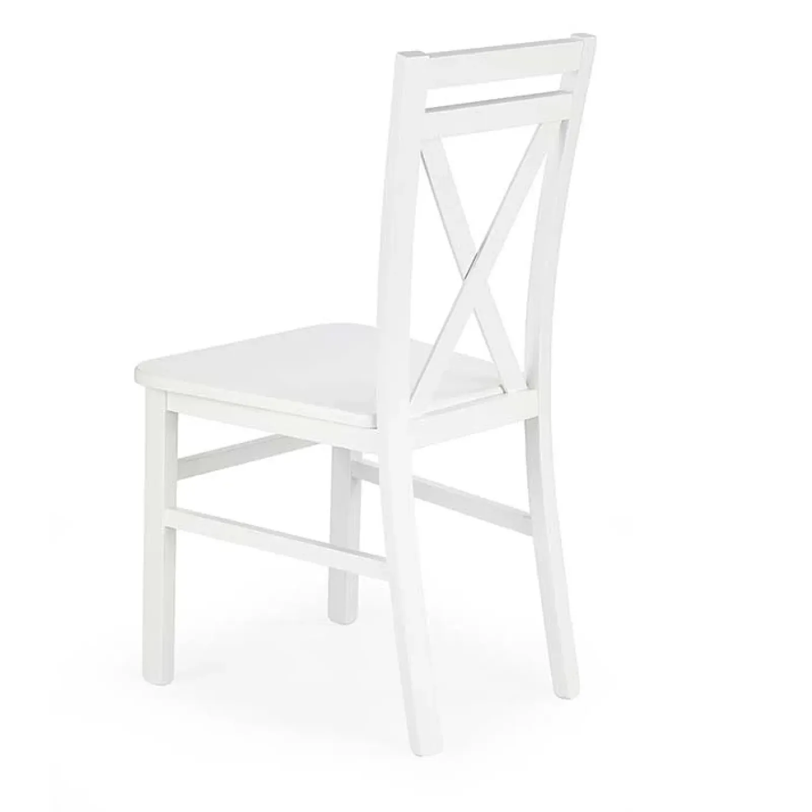 Garnero Arredamenti Sedie In Legno-Sedia da pranzo stile shabby Janet Bianco