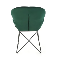 Garnero Arredamenti Sedie In Tessuto-Sedia da sala moderna in tessuto scuro Farro Verde