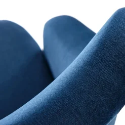 Garnero Arredamenti Sedie In Tessuto-Sedia da soggiorno in tessuto rovere blu Vilnius