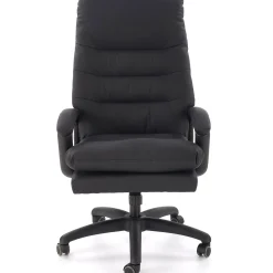 Garnero Arredamenti Sedie Da Ufficio|Sedie Scrivania Ufficio-Sedia da ufficio con braccioli e ruote regolabile imbottita in Marilu Ecopelle Nero