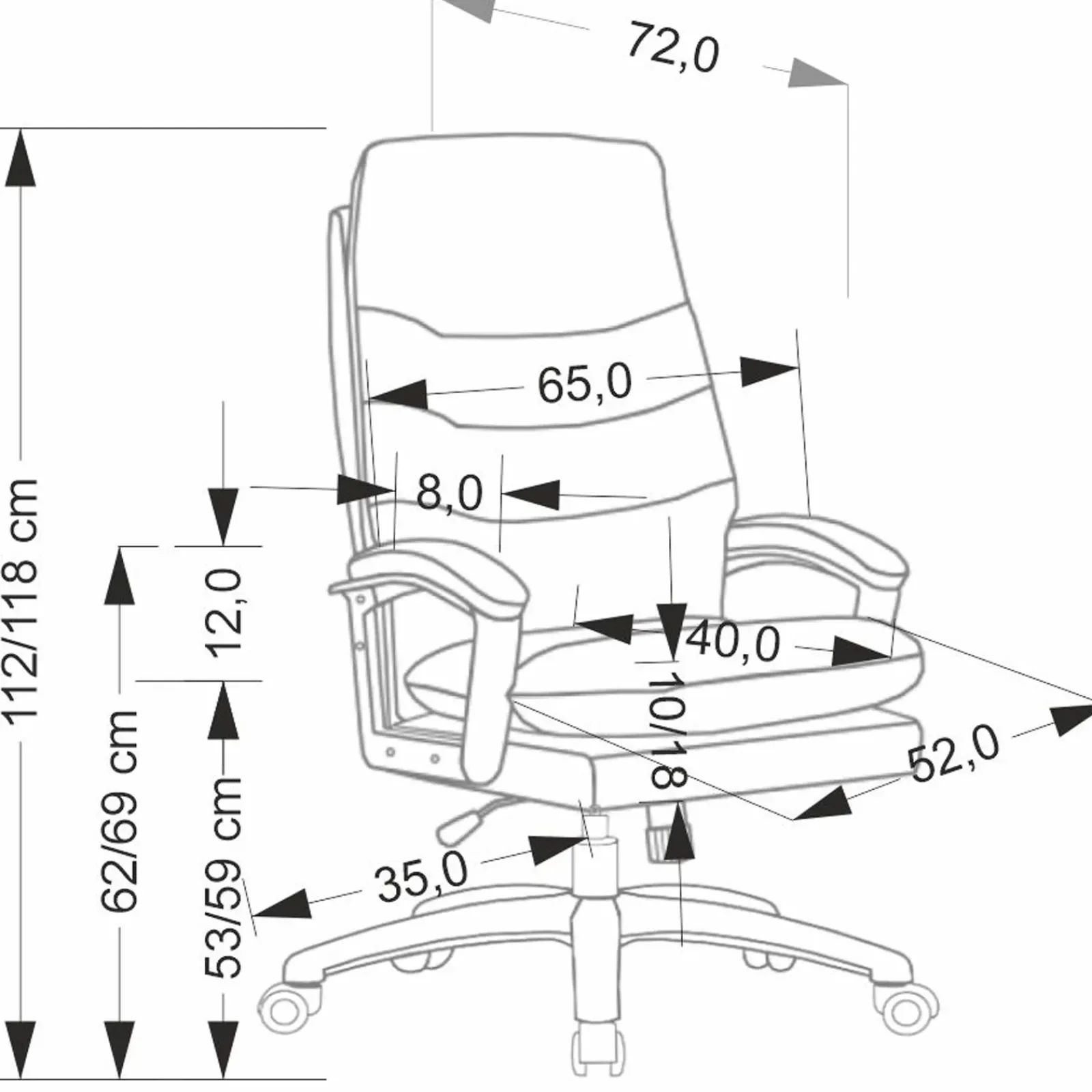 Garnero Arredamenti Sedie Da Ufficio|Sedie Scrivania Ufficio-Sedia da ufficio con braccioli e ruote regolabile imbottita in Marilu Ecopelle Beige