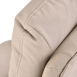 Garnero Arredamenti Sedie Da Ufficio|Sedie Scrivania Ufficio-Sedia da ufficio con braccioli e ruote regolabile imbottita in Marilu Ecopelle Beige