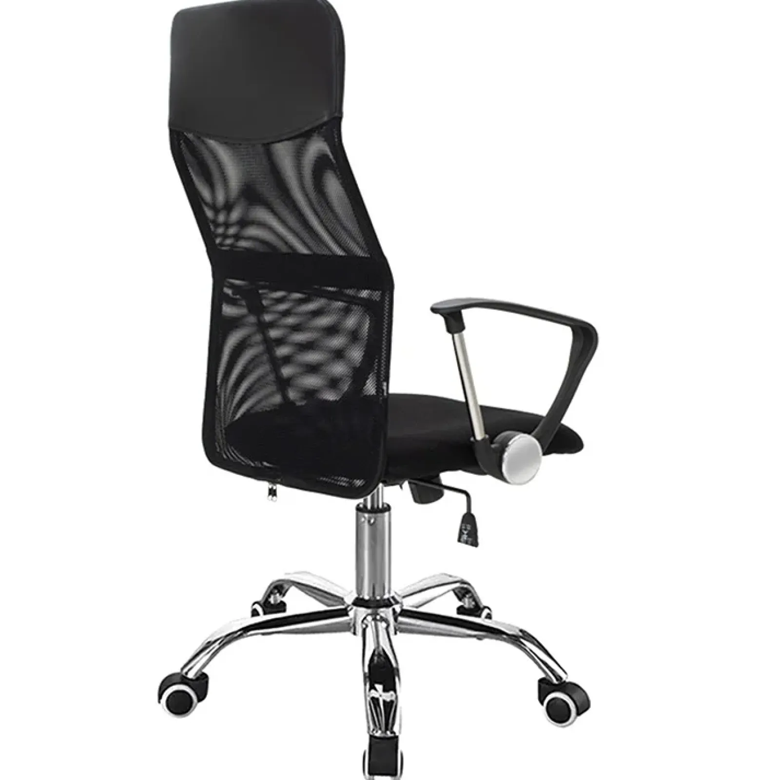 Garnero Arredamenti Sedie Da Ufficio|Sedie Scrivania Ufficio-Sedia da ufficio con braccioli e rotelle girevoli tessuto nero Essen