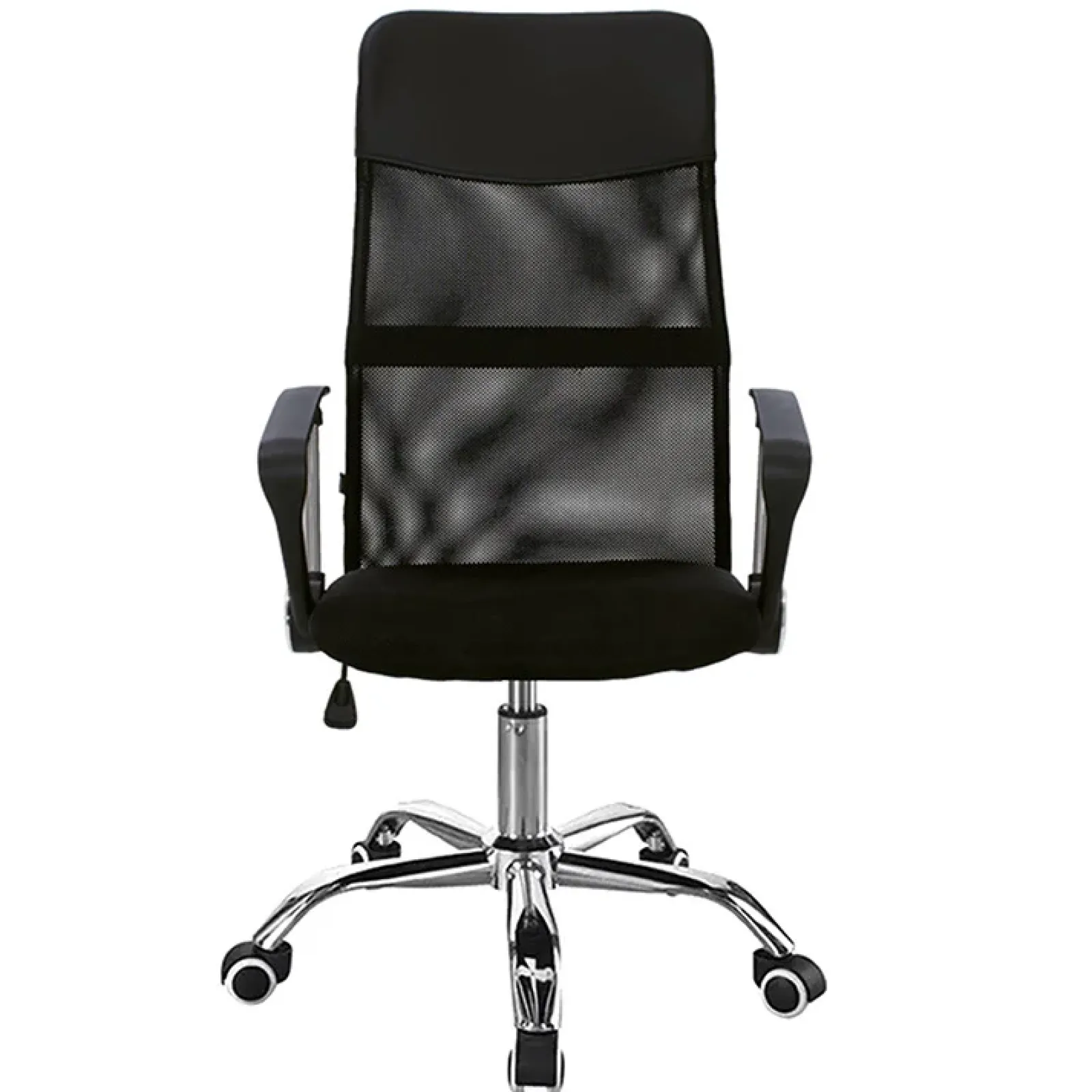 Garnero Arredamenti Sedie Da Ufficio|Sedie Scrivania Ufficio-Sedia da ufficio con braccioli e rotelle girevoli tessuto nero Essen