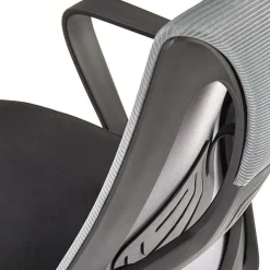 Garnero Arredamenti Sedie Da Ufficio|Sedie Scrivania Ufficio-Sedia da ufficio con ruote in tessuto rete grigio nero Clay Nero - Grigio