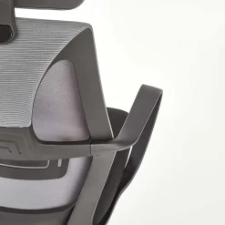 Garnero Arredamenti Sedie Da Ufficio|Sedie Scrivania Ufficio-Sedia da ufficio con ruote in tessuto rete grigio nero Clay Nero - Grigio