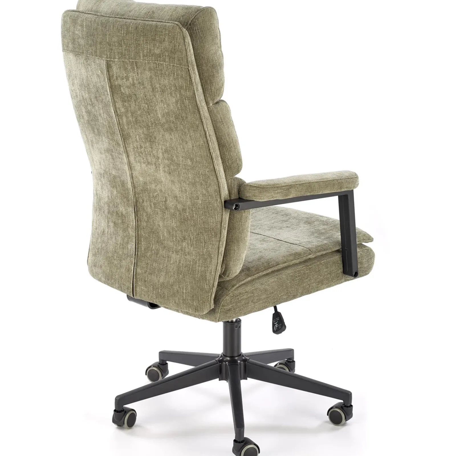Garnero Arredamenti Sedie Da Ufficio|Sedie Scrivania Ufficio-Sedia da ufficio con ruote e braccioli in tessuto oliva Yara Verde