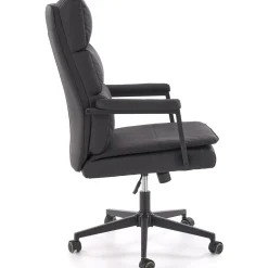 Garnero Arredamenti Sedie Da Ufficio|Sedie Scrivania Ufficio-Sedia da ufficio con ruote e braccioli imbottita Yara Ecopelle Nero