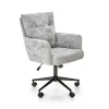 Garnero Arredamenti Sedie Da Ufficio|Sedie Scrivania Ufficio-Sedia da ufficio con ruote in tessuto grigio chiaro Tadea