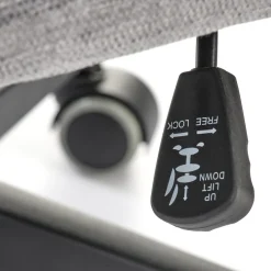 Garnero Arredamenti Sedie Da Ufficio|Sedie Scrivania Ufficio-Sedia da ufficio con ruote e braccioli in tessuto Yara Grigio