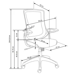 Garnero Arredamenti Sedie Da Ufficio|Sedie Scrivania Ufficio-Sedia da ufficio design in tessuto grigio bianca Diesel
