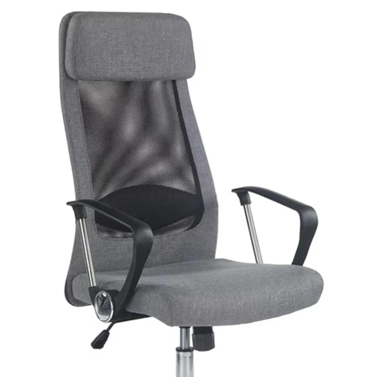 Garnero Arredamenti Sedie Da Ufficio|Sedie Scrivania Ufficio-Sedia da ufficio design moderno in tessuto grigio Freemont