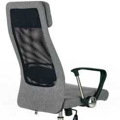 Garnero Arredamenti Sedie Da Ufficio|Sedie Scrivania Ufficio-Sedia da ufficio design moderno in tessuto grigio Freemont