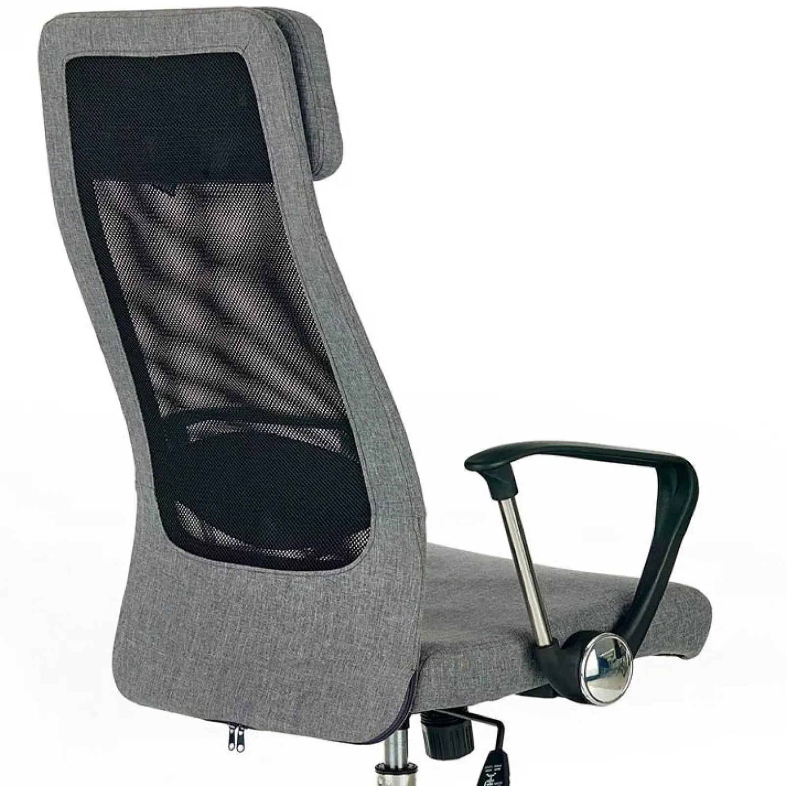 Garnero Arredamenti Sedie Da Ufficio|Sedie Scrivania Ufficio-Sedia da ufficio design moderno in tessuto grigio Freemont