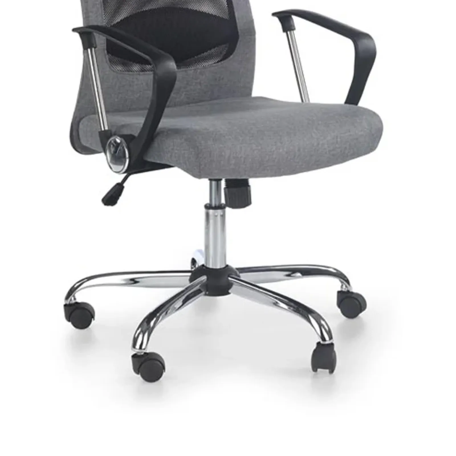 Garnero Arredamenti Sedie Da Ufficio|Sedie Scrivania Ufficio-Sedia da ufficio design moderno in tessuto grigio Freemont