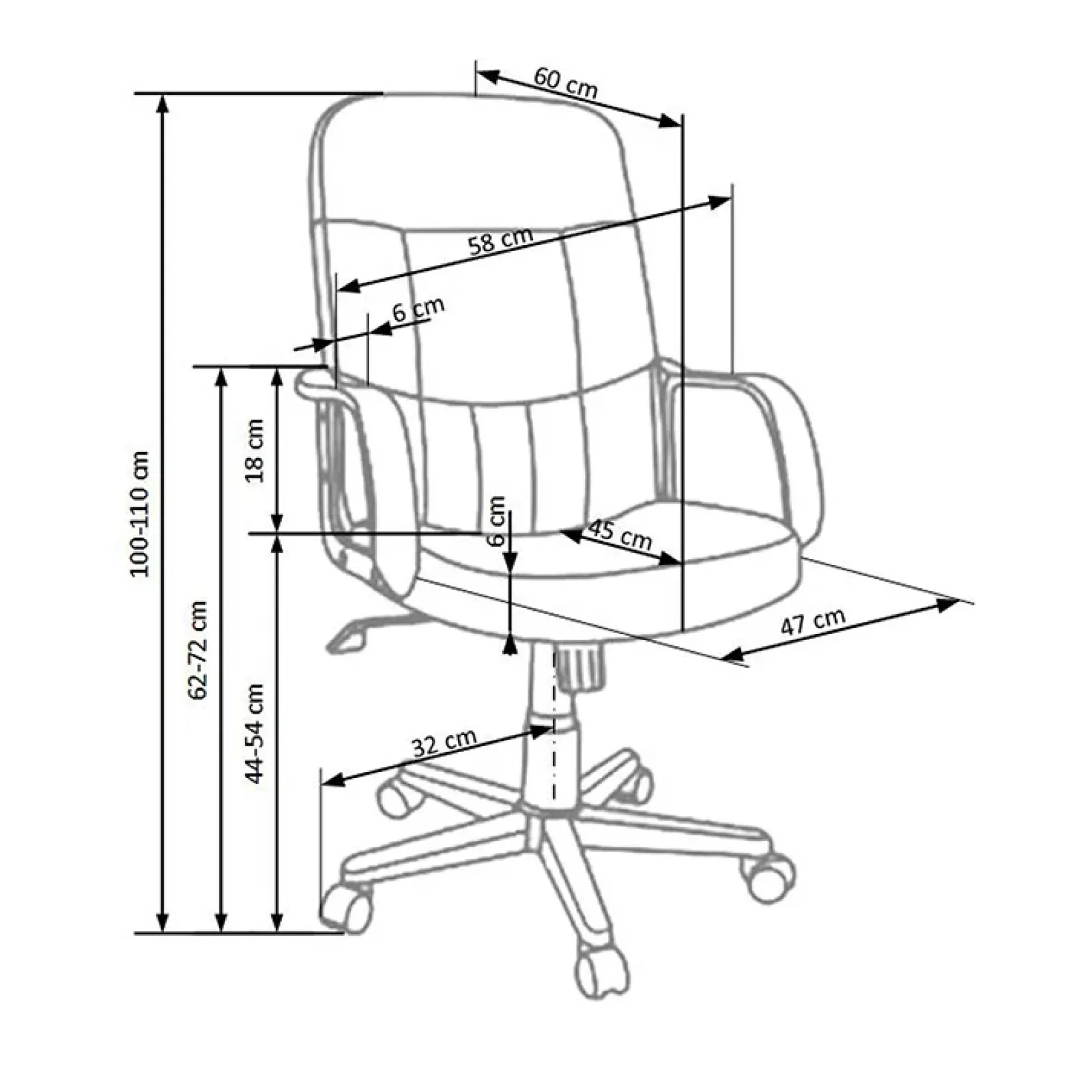 Garnero Arredamenti Sedie Da Ufficio|Sedie Scrivania Ufficio-Sedia da ufficio girevole con braccioli in ecopelle marrone Ayaka